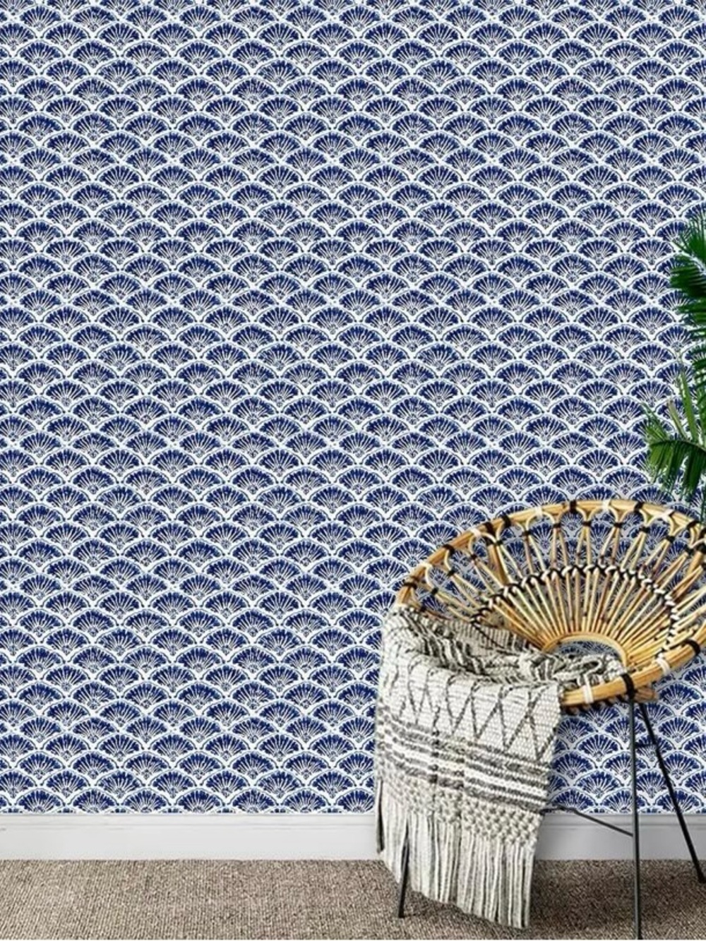 2pc - Blue Wave Peel & Stick Contact Wallpaper - Picture 2 of 5